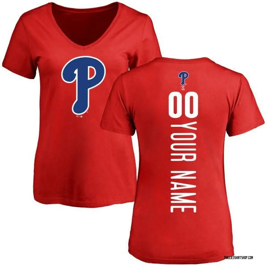 Women's Custom Philadelphia Phillies Custom Backer Slim Fit Long